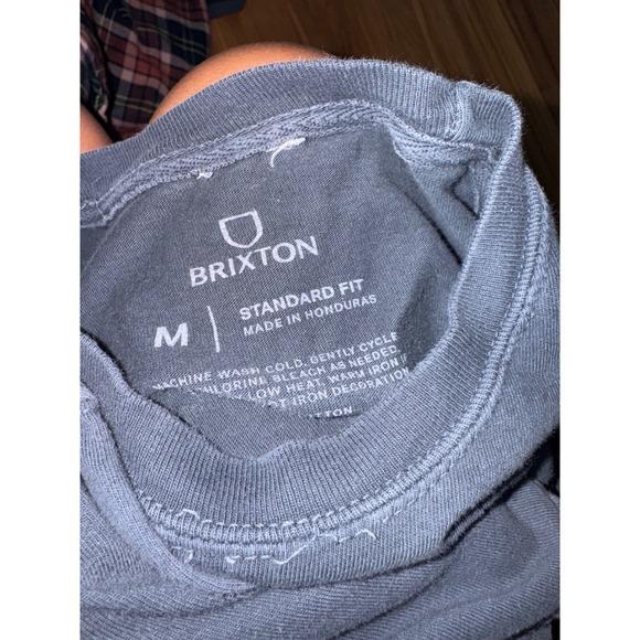 Brixton MFG Co.‎ Mens T-Shirt Blue Crew Neck Short Sleeve Graphic Tee - Picture 3 of 3